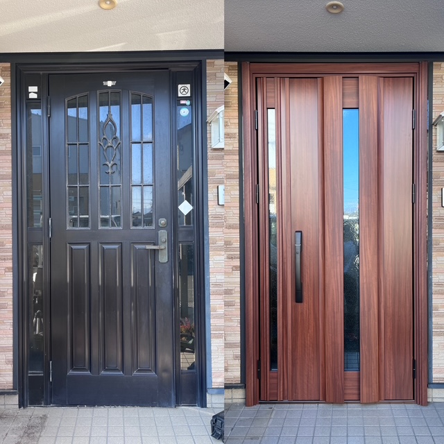 玄関リフォーム　YKKAPドアリモ 画像