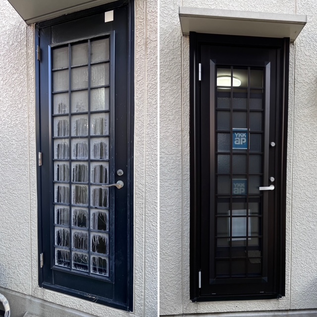 勝手口リフォーム　YKKAPドアリモ 画像