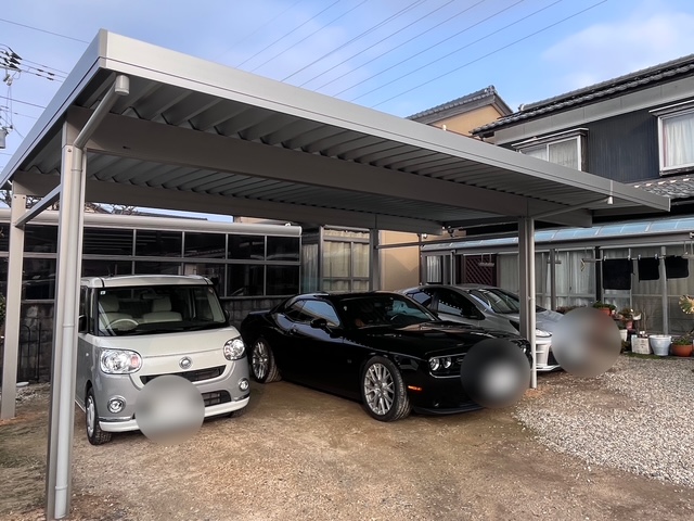 カーポート　2台用＋張り出し アイキャッチ画像