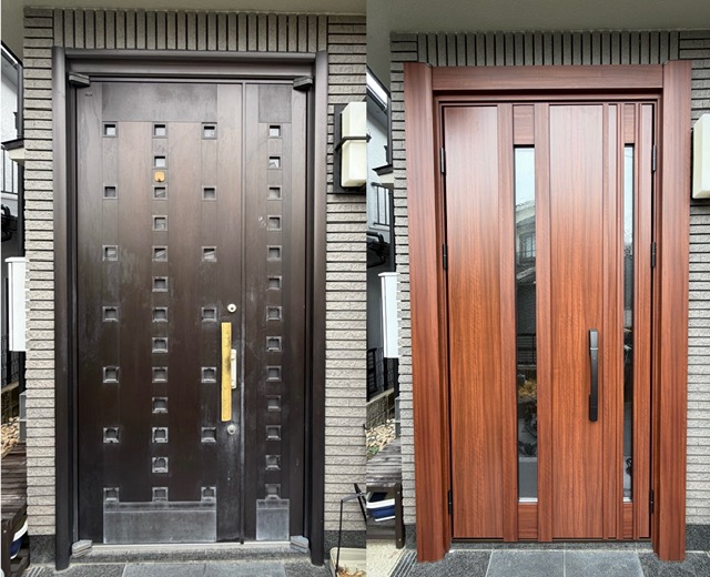 玄関リフォーム　YKKAPドアリモ 画像