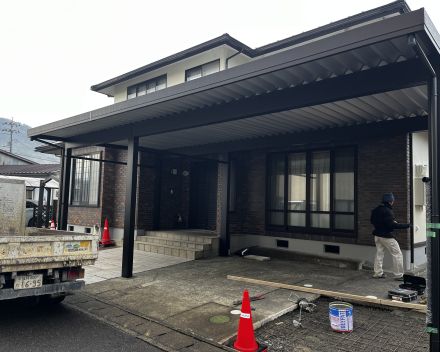 積雪1.5m  横連棟3台用、ロング柱仕様 アイキャッチ画像