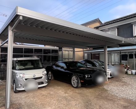 カーポート　2台用＋張り出し アイキャッチ画像